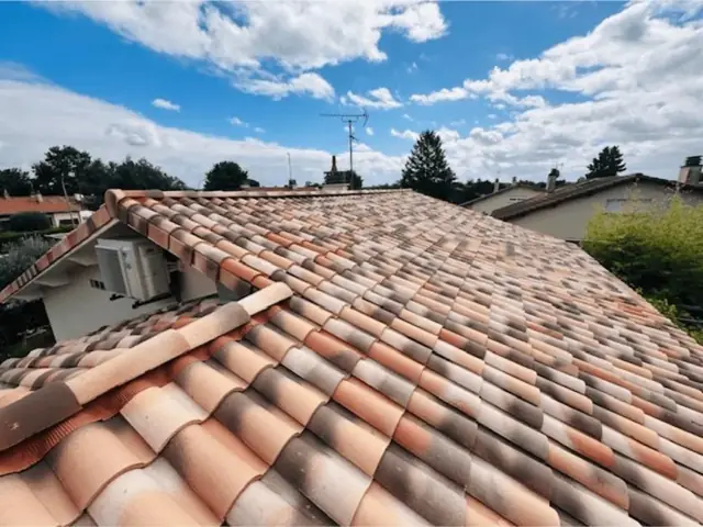 Toiture nettoyée et démoussée à La Tour-du-Crieu